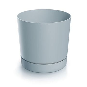 Cvetlični lonček TUBO P svetlo siv 18 cm