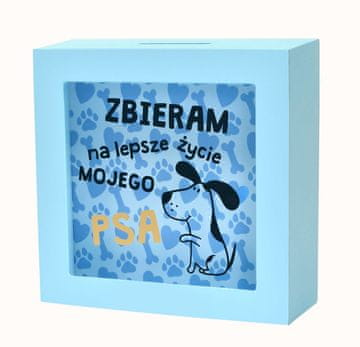 Skarbboxy Piggy Bank Boljše življenje za psa SBB-005