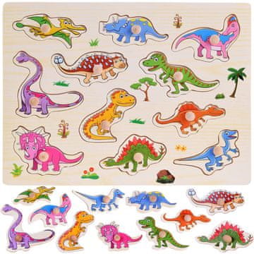 lesena sestavljanka dinozaver 11 kosov ZA4723