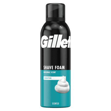 Gillette Classic pena za britje za občutljivo kožo 200 ml