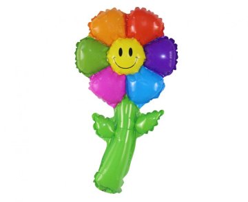 GoDan 15" folija balon z mavričnim cvetom, 19 x 38 cm PF-BFTK