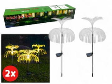 solarna svetilka 2 kosa TOPLO BELA / 100 MEDUZA FM209