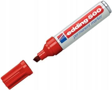 Edding 500 permanentni marker rdeč (4-500002) (4500002)