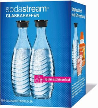 SodaStream STEKLENA VRČA 2 KOS STEKLENICA 0,6 L ZA GAZIRANO PIJAČO
