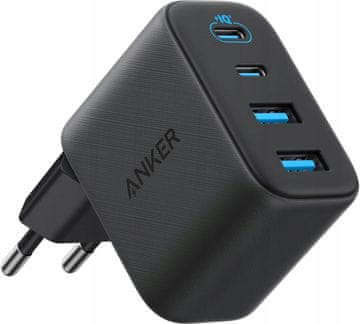 Anker Zolo 50W USB-C hitri stenski polnilnik 4-portni 2x USB-C 2x USB-A