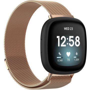GS Zapestnica za Fitbit Versa 4 / Sense 2, rožnato zlata