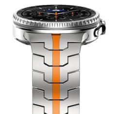 GS Zapestnica za Samsung Galaxy Watch 9 / 8 / 8 Classic, titanova / oranžna
