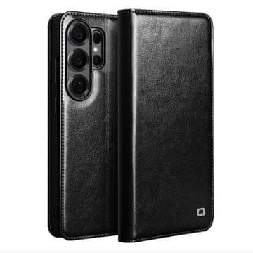 Usnjen ovitek za Samsung Galaxy S26 Ultra, črn