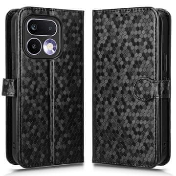 GS Realme 16 Pro Plus denarnica z rombom na preklop, črna