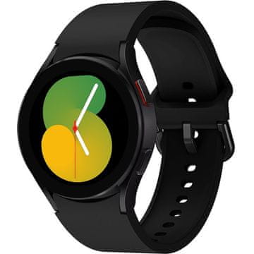 GS Silikonski pašček za Samsung Galaxy Watch 4/5/6/7 40/42/43/44/45/46/47 mm, črne barve