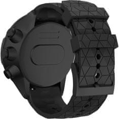 GS Silikonski pašček za Suunto 9, črne barve