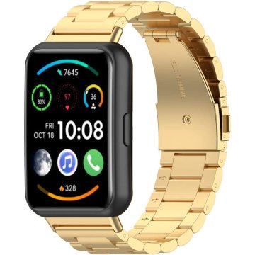 GS Pašček iz nerjavečega jekla za Huawei Watch Fit 2, zlat