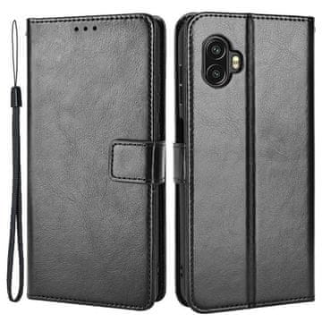 Overboard Ovitek za Samsung Galaxy Xcover 6 Pro 5G, denarnica Crazy Horse, črna