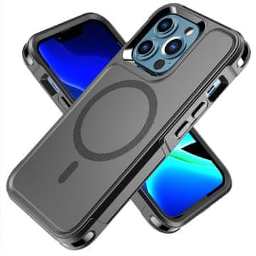 GS Ovitek za iPhone 12 Pro Max, MagForce MagSafe, črn