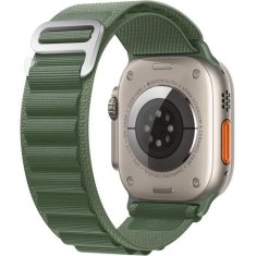 GS Komplet 2 v 1 iz najlonskega paščka in etuija za Apple Watch 4/5/6/SE 40 mm, zelen