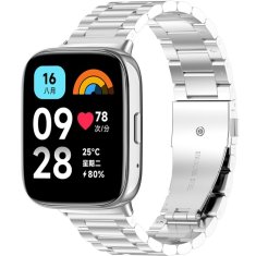 GS Jeklena zapestnica za Xiaomi Redmi Watch 3 Active, srebrna