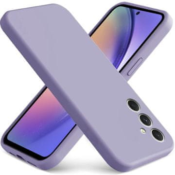 GS Ovitek za Samsung Galaxy A54 5G, Silikonski Lite, vijoličen