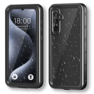 Vodoodporni ovitek IP68 za Samsung Galaxy A35 5G, rdeča paprika, črna