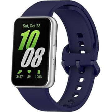 GS Silikonski pašček za Samsung Galaxy Fit 3, temno moder