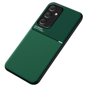 GS Ovitek za Samsung Galaxy A55 5G, z magnetno ploščico, zelen