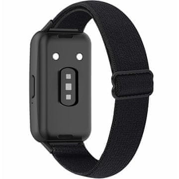 GS Najlonski pašček za Samsung Galaxy Fit 3, črne barve
