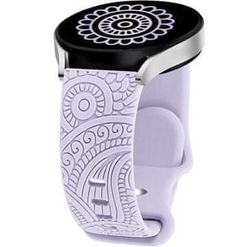GS Univerzalni silikonski pašček 20 mm, Carven, vijoličen