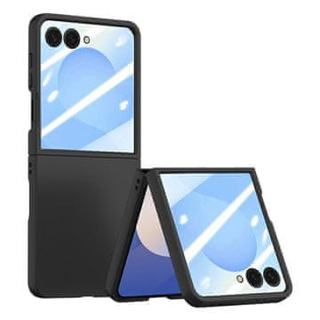 GS Ovitek s kaljenim steklom za zunanji zaslon za Samsung Galaxy Z Flip7 - črn