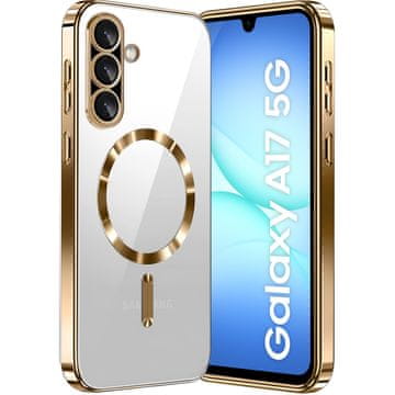 GS Ovitek za Samsung Galaxy A17 5G, Electro MagSafe, zlat