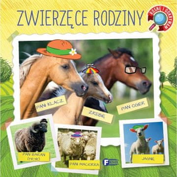 Fenix RASTEM IN ODKRIVAM ŽIVALSKE DRUŽINE IZOBRAŽEVALNA KNJIGA OTROŠKE UGANKE