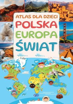 Fenix ATLAS ZA OTROKE POLJSKA EVROPA SVET IZOBRAŽEVALNA KNJIGA TRDA VEZAVA