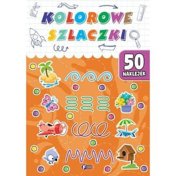 Fenix UGANKE BARVITE POTI UGANKE ZA OTROKE KNJIGA + 50 NALEPK