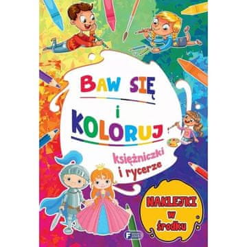 Fenix ZABAVAJTE SE IN POBARVAJTE POBARVANKA PRINCESKE IN VITEZE + 24 NALEPK