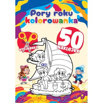 Fenix POBARVANKA LETNI ČAS IZOBRAŽEVALNA SLIKARICA ZA OTROKE NARAVA +50 NALEPK