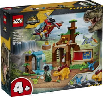 Jurassic World LEGO Jurassic World 77981 - Reševalni center z Velociraptorjem, Stegozavrom in Pteranodonom