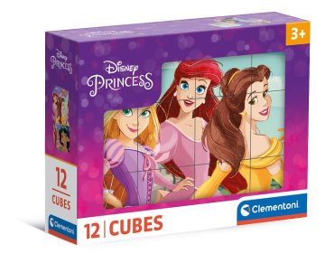 Clementoni Slikovne kocke - Disney Princess, 12 kock