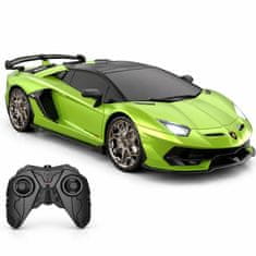 JOJOY® Daljinsko voden RC avto Lamborghini Aventador SVJ, uradno licenciran, polnilna baterija, LED žarometi, ABS plastika | VENOX