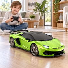 JOJOY® Daljinsko voden RC avto Lamborghini Aventador SVJ, uradno licenciran, polnilna baterija, LED žarometi, ABS plastika | VENOX