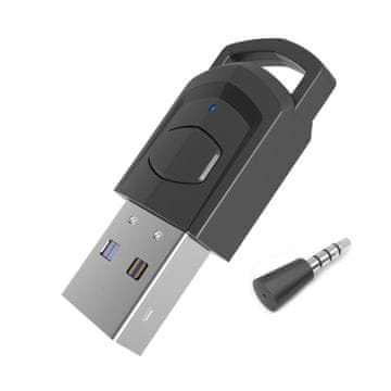 Noname Transmițător audio Bluetooth pentru PS5 / PS4 / PC - Negru