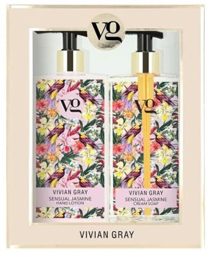 Vivian Gray Kozmetični set Sensual Jasmine (kremno milo in losjon za roke)