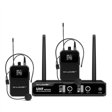 DE Brezžični mikrofoni SDR2204, 2 slušalke z mikrofonom