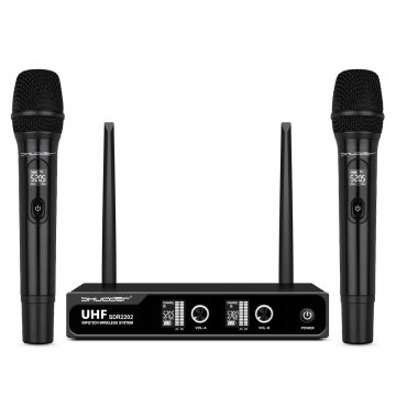 DE Brezžični mikrofoni SDR2202, 2 ročna mikrofona
