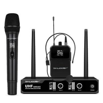DE SDR2203 brezžični mikrofoni ročni mikrofon + komplet z mikrofonskim priključkom