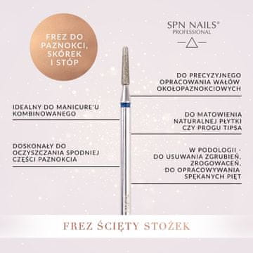 Sveder za nohte, obnohtno kožico in stopala - okrnjen stožec