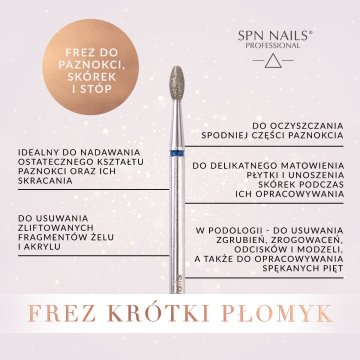 Sveder za nohte, obnohtno kožico in stopala - kratek plamen