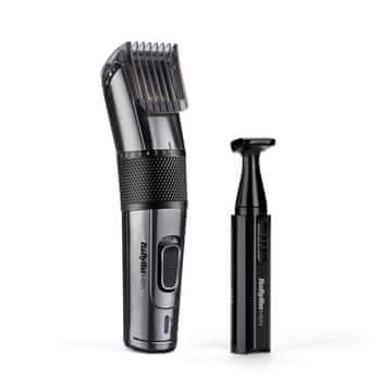BaByliss Smooth Precision Carbon Titanium E978E (brezžični, 25 nastavitev, črn) strižnik las in brade