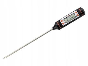 ER4 Električni kuhinjski termometer s sondo za meso, žar in kuhanje, z LCD-zaslonom