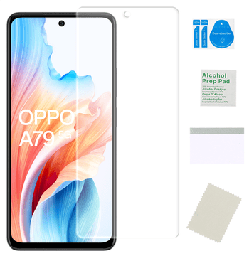 Zaščitna folija za OPPO A79 5G iz hidrogelnega močnega zaščitnega stekla, ki ne poči.