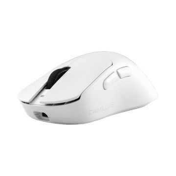 White Shark brezžična gaming miška CAMILLUS, 30.000 DPI, bela, ultra lahka