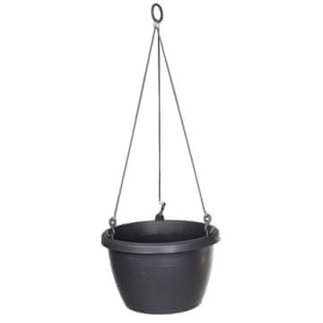 Plastkon Marina viseči lonec antracit premer 30 cm