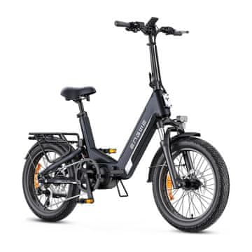 Engwe L20 3.0 PRO zložljivo električno kolo 250 w baterija 48 v 15 ah 25 km/h doseg do 140 km navor 100 nm črna